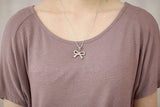 Bowknot Ribbon Stainless Steel Pendant Necklace