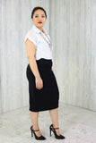 Textured Pencil Skirt