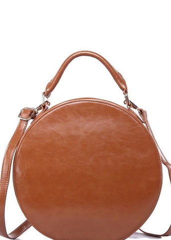 Large Round Hat Box Crossbody Bag