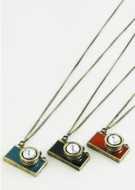 Jewel Vintage Camera Necklace