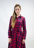 Plaid Midi Dress