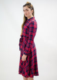 Plaid Midi Dress
