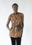 Gold Faux Fur Vest