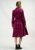 Plaid Midi Dress