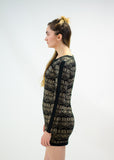 Tribal Print Sweater Dress