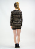 Tribal Print Sweater Dress