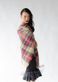 Large Plaid Blanket Scarf