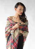 Large Plaid Blanket Scarf