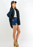 High Waist Distressed Denim Short