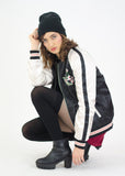 Floral Printed Bomber Jacket