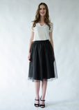 Sparkle Tulle Midi Skirt