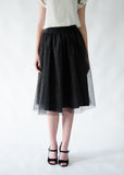 Sparkle Tulle Midi Skirt