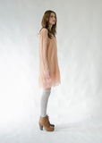 Lace Hem Knit Sweater Dress