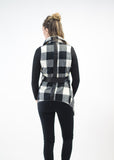 Plaid Cardigan Wrap