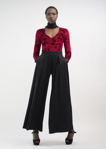 High Waist Wide Leg Pants