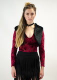 Cropped Faux Fur Vest
