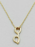 Tiny Glasses Pendant Necklace